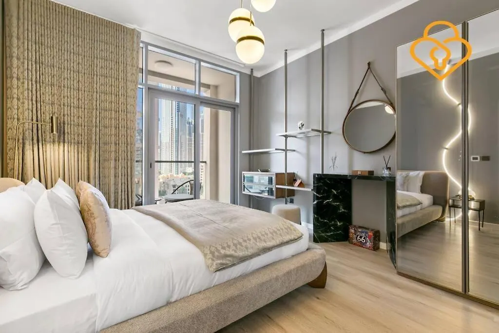 公寓 Keysplease Bellevue Tower Large 1 Bedroom With Burj Views, Downtown 迪拜